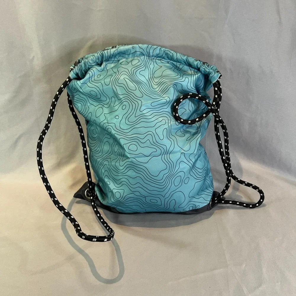McGovern & Co Redwood National State Park Drawstring Bag Blue Elk Print Sackpack